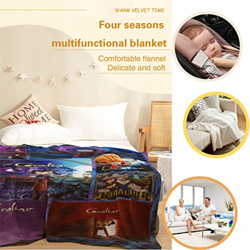 Super Soft Cartoon Movie Blanket 50"X60" Halloween Christmas Throw Blanket Warm Lightweight Cozy Flannel Blankets For Bed Sofa Living Room #TOP3