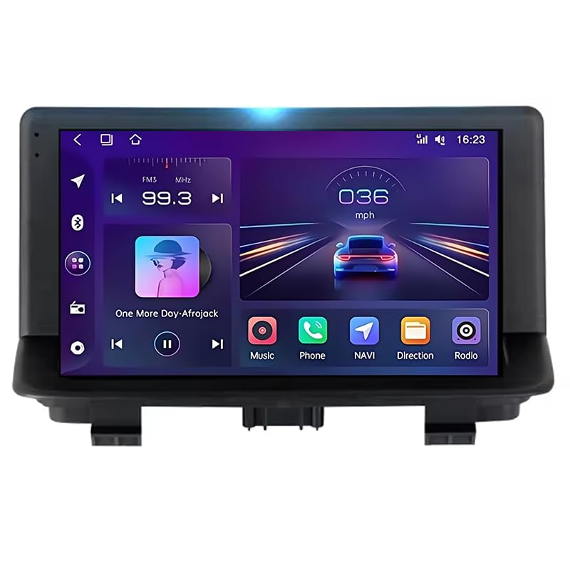 BUCHUAN Android 15 Autoradio Stereo 9 Zoll HD Digital Multi-Touchscreen für Audi Q3 1 8U 2011-2018, Android Auto mit GPS Bluetooth Lenkradsteuerung DAB,4 Core WiFi 2G+32G