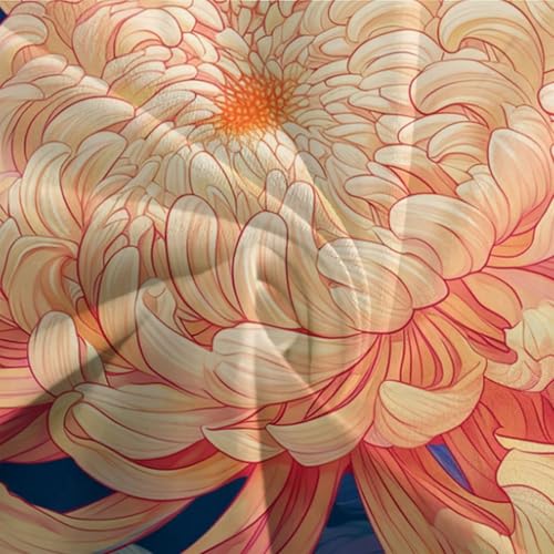 Parure de lit imprimé chrysanthème 3D microfibre de qualité supérieure 200x200