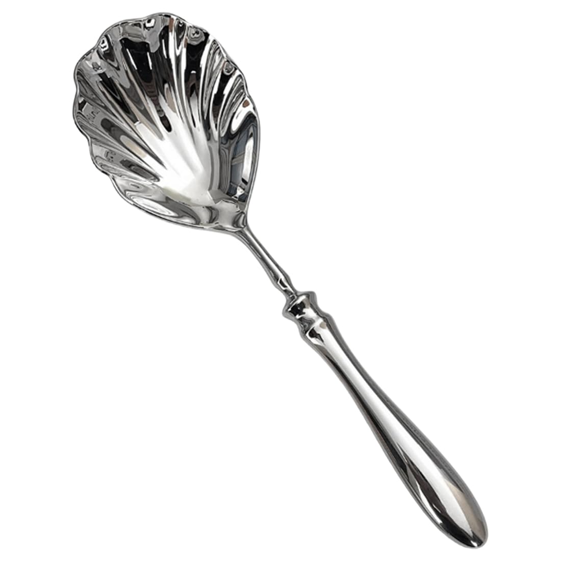 CTRLZS Stainless Steel Tableware Shell Spoons with High-End Gourd-Handled for Household Hotel Serving Cafeteria Shares Spoon