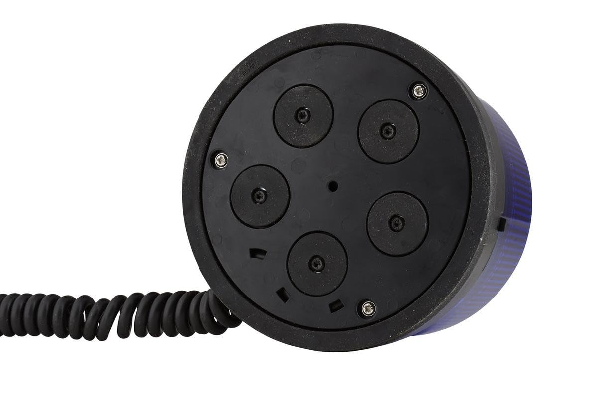 HELLA 2XD 012 972-121 LED-Luce identificazione lampeggiante, KL 7000, 12/24V, blu, Fissaggio magnetico, Cavo 600mm, Spina DIN ISO 4165