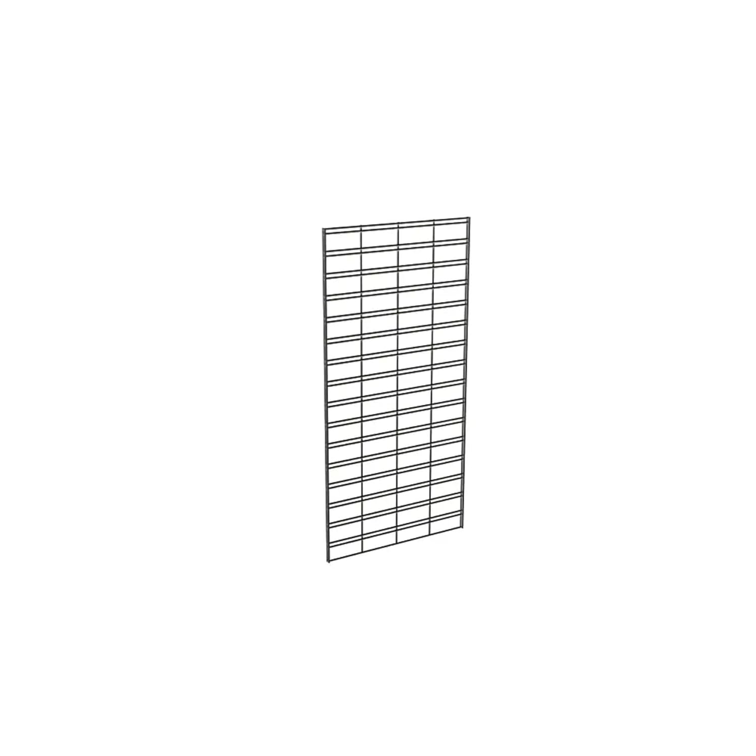 Econoco Slat Grid Panels, 2 x 4 Feet Metal Display Panels, Heavy Duty Retail Merchandising Fixtures, Pack of 3, Black