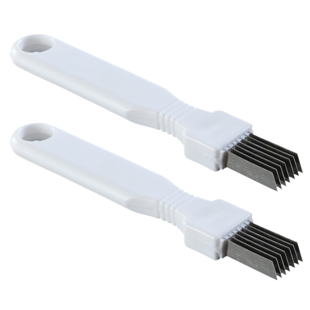 2 Pack Stainless Steel Scallion Cutter for Vegetable Slices, Chopped Shapes
