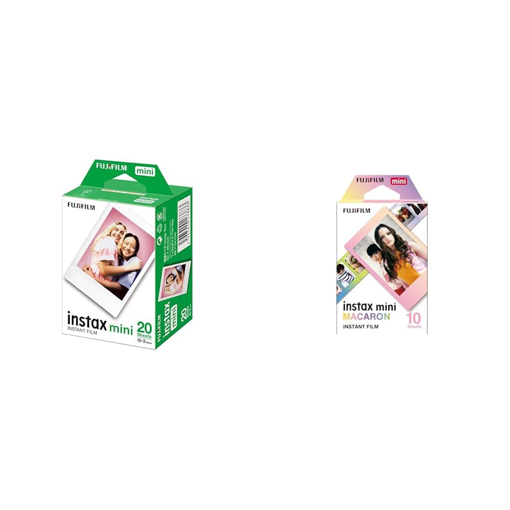 instax film mini 1x10, pastelowy & instax film mini 2x10, biały