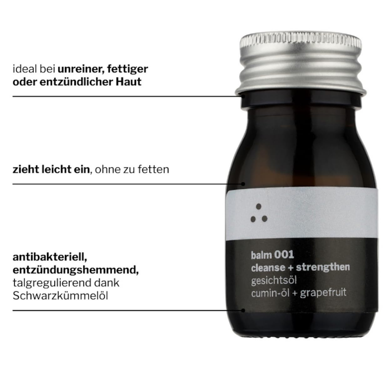 Hautruhe Anti Pickel Set gegen unreine Haut & Akne – Naturkosmetik Routine mit Aktivkohle Seife 100g, Lavendel Gesichtswasser 100ml & Schwarzkümmelöl Gesichtsöl 30ml für fettige Haut