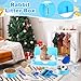 Reallnaive 15 Pcs Rabbit Starter Kit Small Rabbit Litter Box Animal Grooming Kit Bunny Toys Bowl Blankets with Cleaning Set for Guinea Pig Accessories (Light Blue)