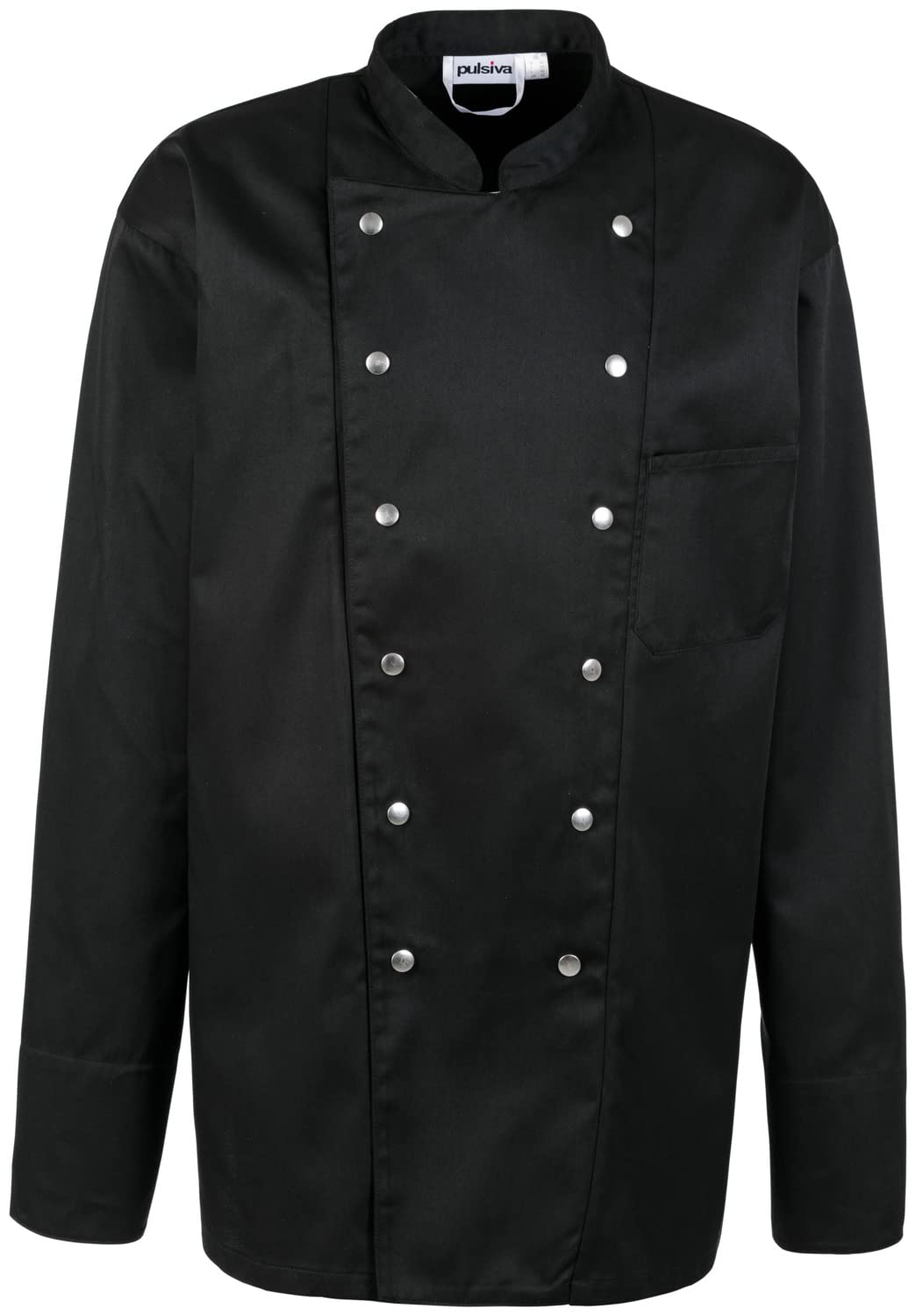 Men's chef jacket Diego long sleeve black