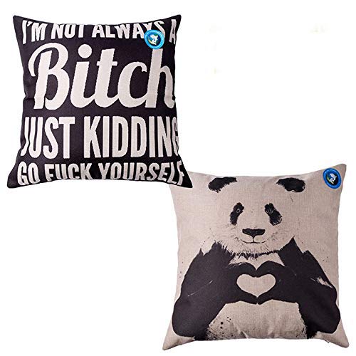 Dolphineshow Unique Pillow Shams Printed Cotton Linen Sofa Decor Throw Pillow Cases Cushion Cover 18x18 (2) Dolphineshow Unique Pillow Shams Printed Cotton Linen Sofa Decor Throw Pillow Cases Cushion Cover 18x18 (2)