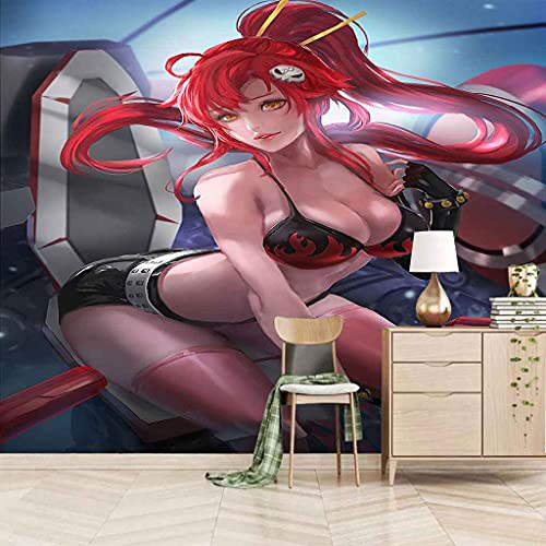 Papier peint autocollant 3D pour rénover facilement une chambre avec un poster mural rouge