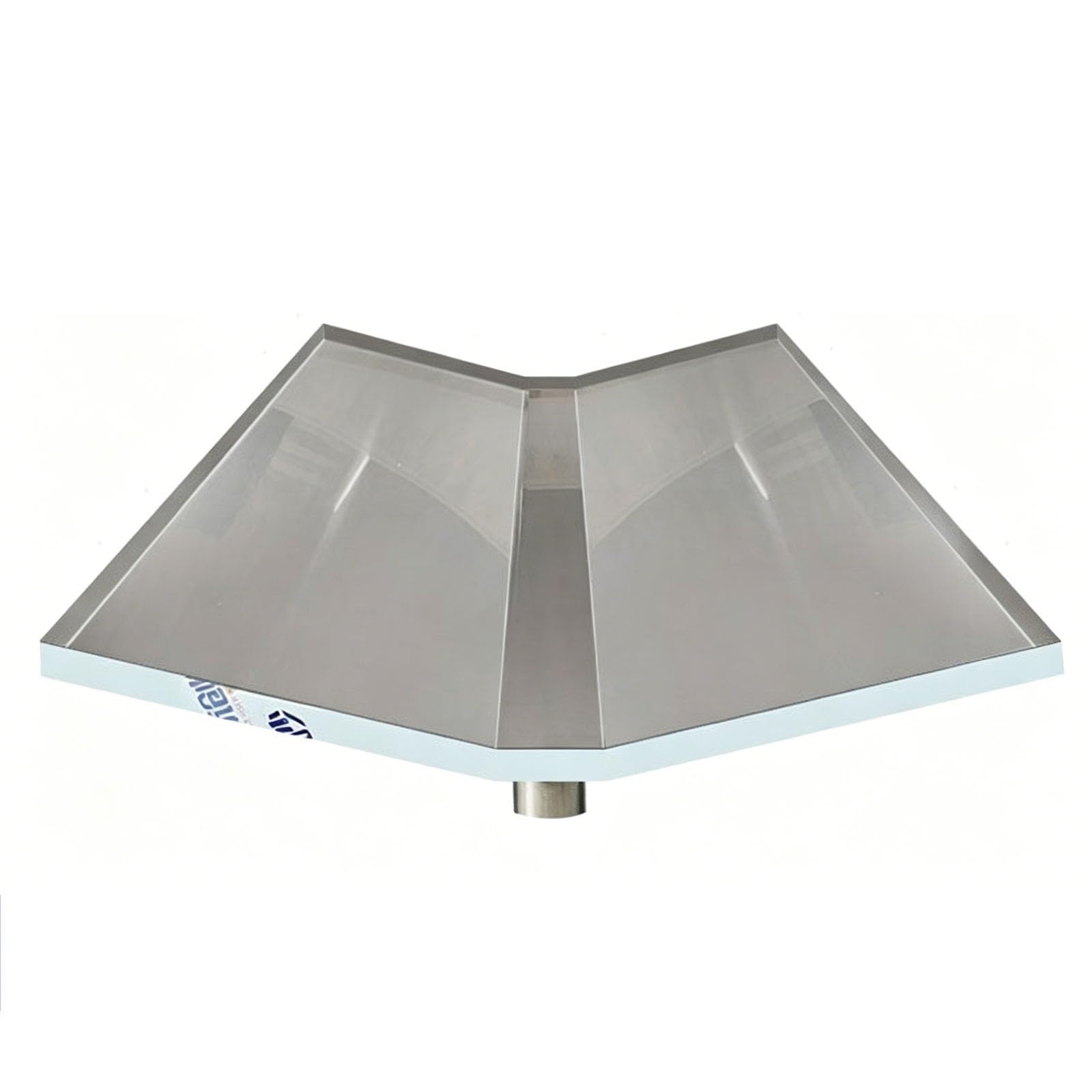 Grand plateau portable en acier inoxydable pour systèmes de pompe à chaleur, bac de collecte d'eau, 129,9 x 54,9 x 6,9 cm