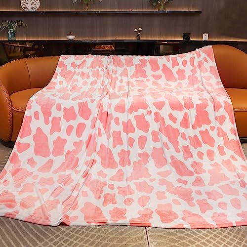 Image of GEULAY Queen Blanket for Bed, Extra Large Full Size Pink Fleece Throw Blanket for Bedroom Living Room, Pink Gifts for Women, Couples, Colleage Girls 90 inch x 90 inch