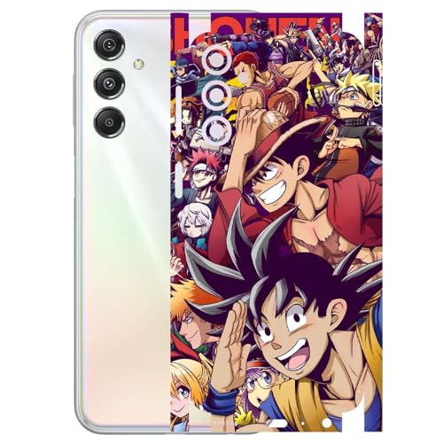 Image of AtOdds - Compatible for Samsung Galaxy M34 (5G) Mobile Back Skin Sticker - Rear Screen Guard Protector Film Wrap (Coverage - Back+Camera+Sides) (Design - Anime 5)