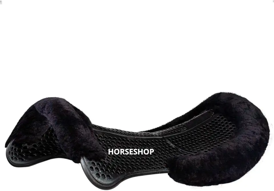 Manta Riser Pad Gel para Cavalo, Efeito Massagem, Material Respirável, Absorção de Impacto, Compatível com Selas de Hipismo e Equitação