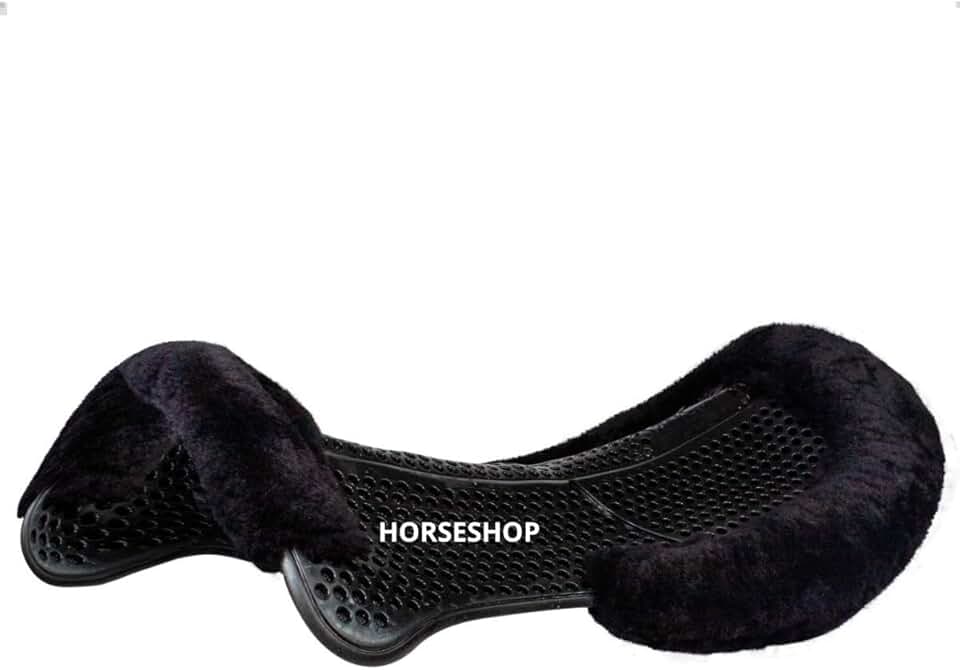 Manta Riser Pad Gel para Cavalo, Efeito Massagem, Material Respirável, Absorção de Impacto, Compatível com Selas de Hipismo e Equitação