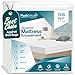 PlushDeluxe Premium Zippered Mattress Encasement, Waterproof, Bed Bug & Dust Mite Proof 6-Sided Protector Cover, Hypoallergenic Cotton Terry Surface (Fits 12-15 Inches H) Twin,10-Year Warranty