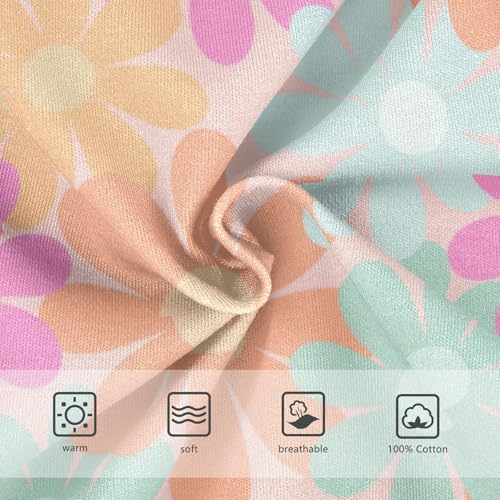 Boys' Exclusive Briefs Toddler Underwear 95% Combed Cotton Boxerbriefs 2T Pastel Flower Pattern 393