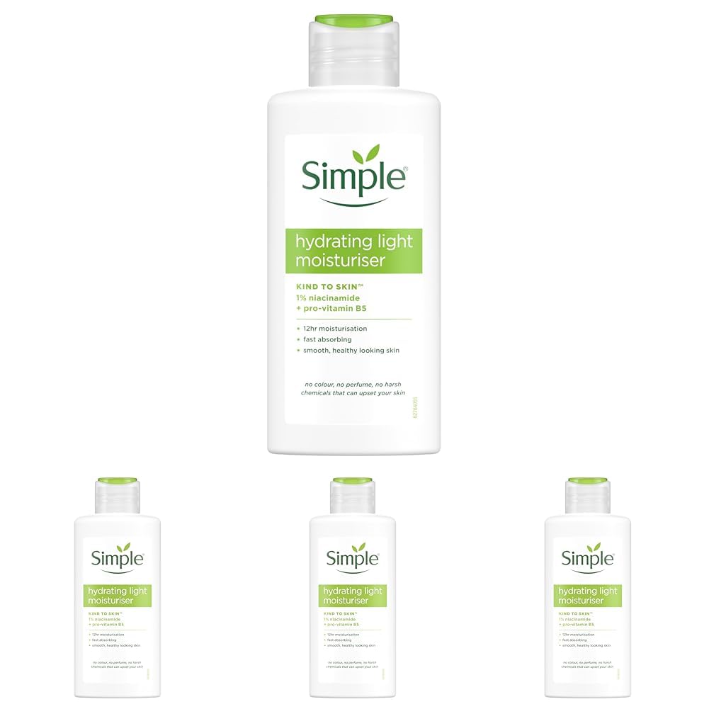Simple Kind to Skin Hydrating Light Moisturiser Skin Care Product with Pro-Vitamins B5 and E for 12-Hour Moisturisation 125 ml — view 11