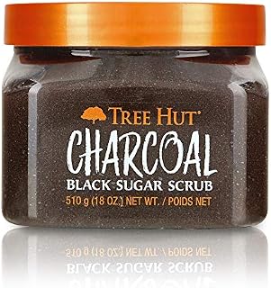 Tree Hut Charcoal Black Sugar Scrub, 18oz, Ultra Hydrating and Exfoliating Scrub
