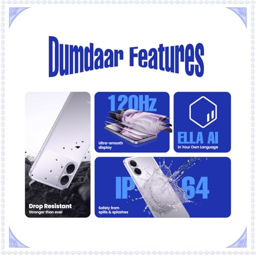 Image of Tecno Spark GO 3 (Aurora Purple, 4GB+64GB | Super Durability Drop Resistant & IP64 Rated| Make Calls Without Network* |Ella Al in Your Own Language| Super Smooth 120Hz 6.74 inch Display |5000mAh Battery