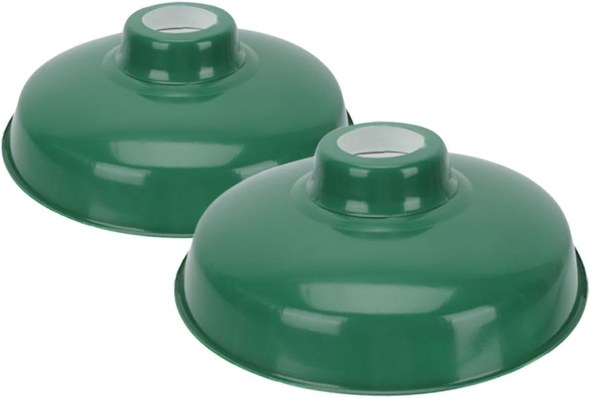 2pcs Retro Style Enamel Lampshades Protective Light Covers Ceiling Lamp Shades for Industrial and Home