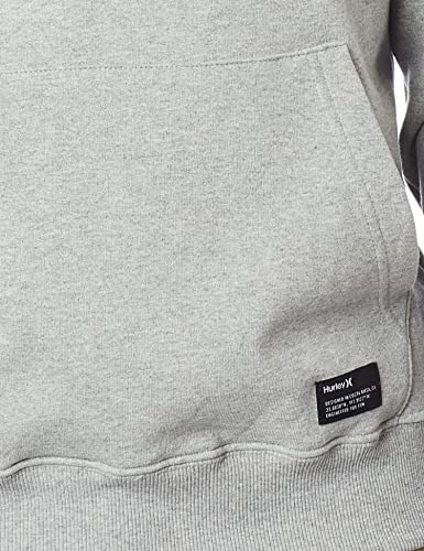 Moletom Canguru Fechado Icon, Masculino, Hurley, Mescla Cinza, M
