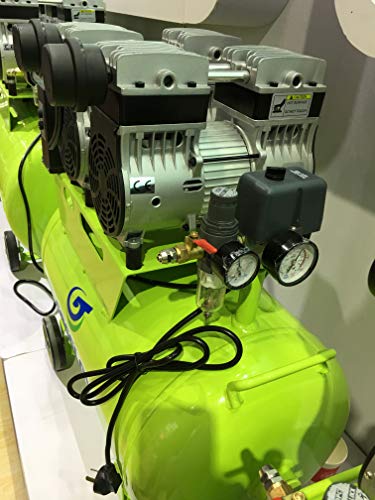 SUPER Den-tal Air Compressor Noiseless Silent Oil Free Oilless One For Six Den-tal Chair