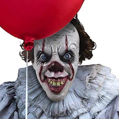 Bstask Clown Maske Gruselkostüm Horror Film Stil Halloween Kostüm Kopf Cosplay Requisiten Festival Kostüm Latex (Openmouthed Clown) Cover