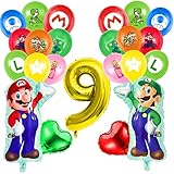 🎂 【Materiales de alta calidad】 Estos globos están hechos de látex y papel de aluminio que son seguros, no tóxicos, duraderos y reutilizables. ¡Planifica la fiesta perfecta y diviértete!