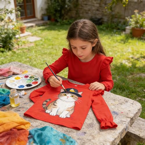 Image of LYSMuch Toddler Baby Girls Blouse Long Sleeve Ruffle Shirt Solid Top Clothes