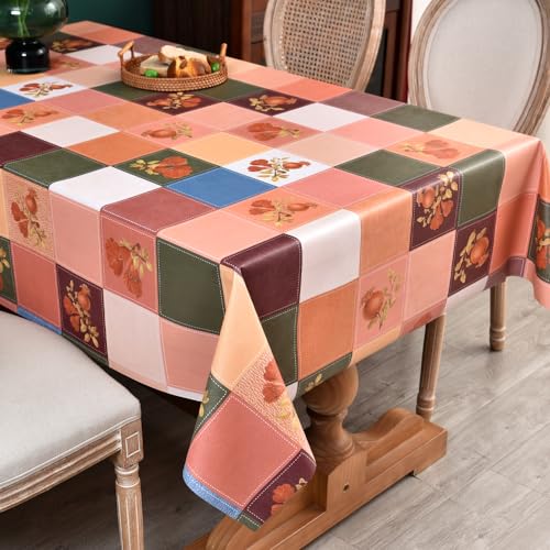 Plenmor Wachstuchtischdecke PVC Tischdecke Plastik 137 x 137 cm – Ansicht 5