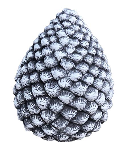 Stone and Style Pommes de pin décoratives en pierre massive, résistant au gel et aux intempéries jusqu'à -30 °C.