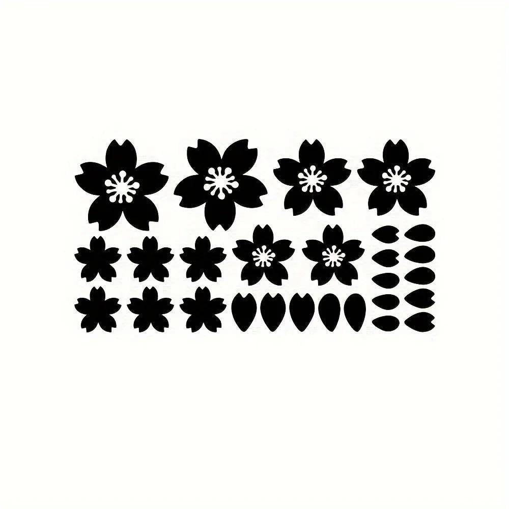 Sakura Waterproof Vinyl Decals for Car Motorcycle Windshield Windows