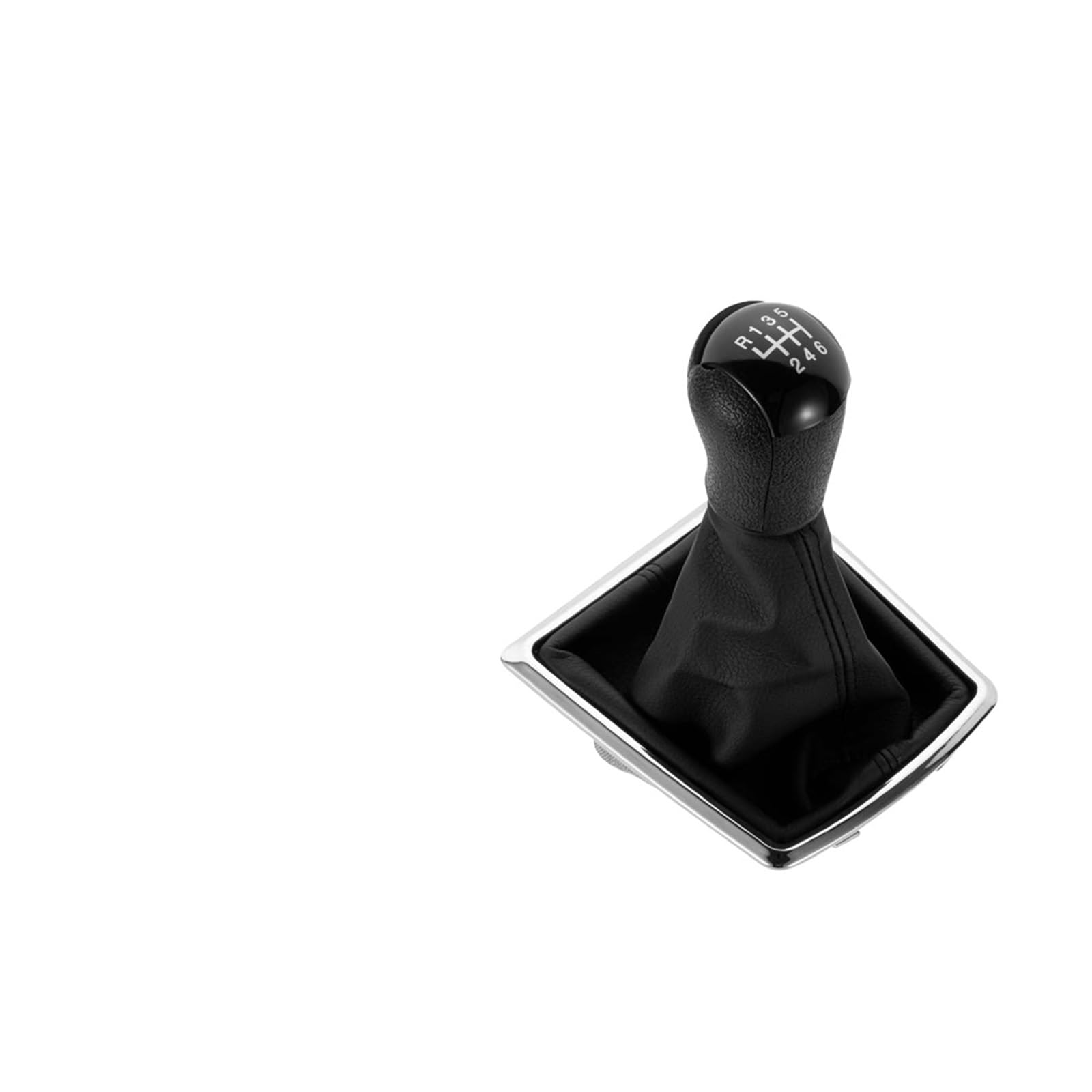 Rbevcrr Black 6 Speed Car Shift Lever Knob For Focus 2 For Mondeo Mk2 2005-2008 Gear Shift Knob Lever Gaitor Shifter Boot Stick Shifter Pen(Black 6 Speed)