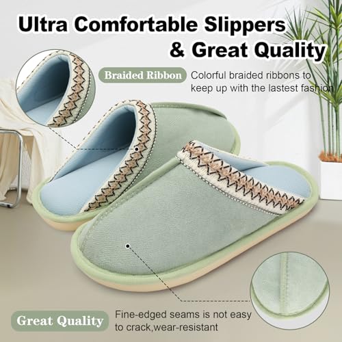 Besroad Women's Slippers Memory Foam House Slippers Cozy Warm Bedroom Slides House Shoes Indoor Outdoor2