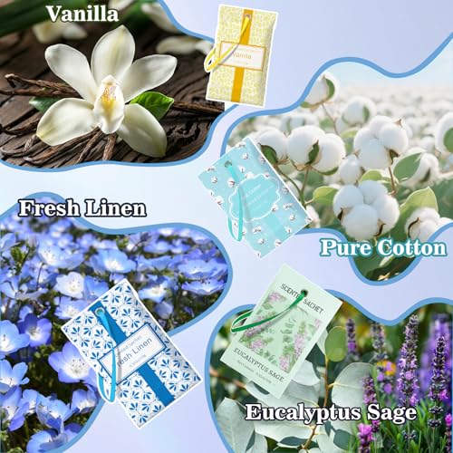 Image of STRN Scented Sachets for Drawer and Closet, 16 Packs 4 Scents Long-Lasting