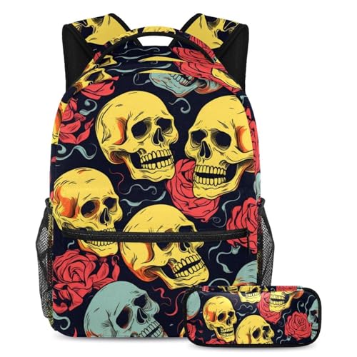 Sac à dos Pop Art Crâne coloré, cadeau idéal pour la rentrée