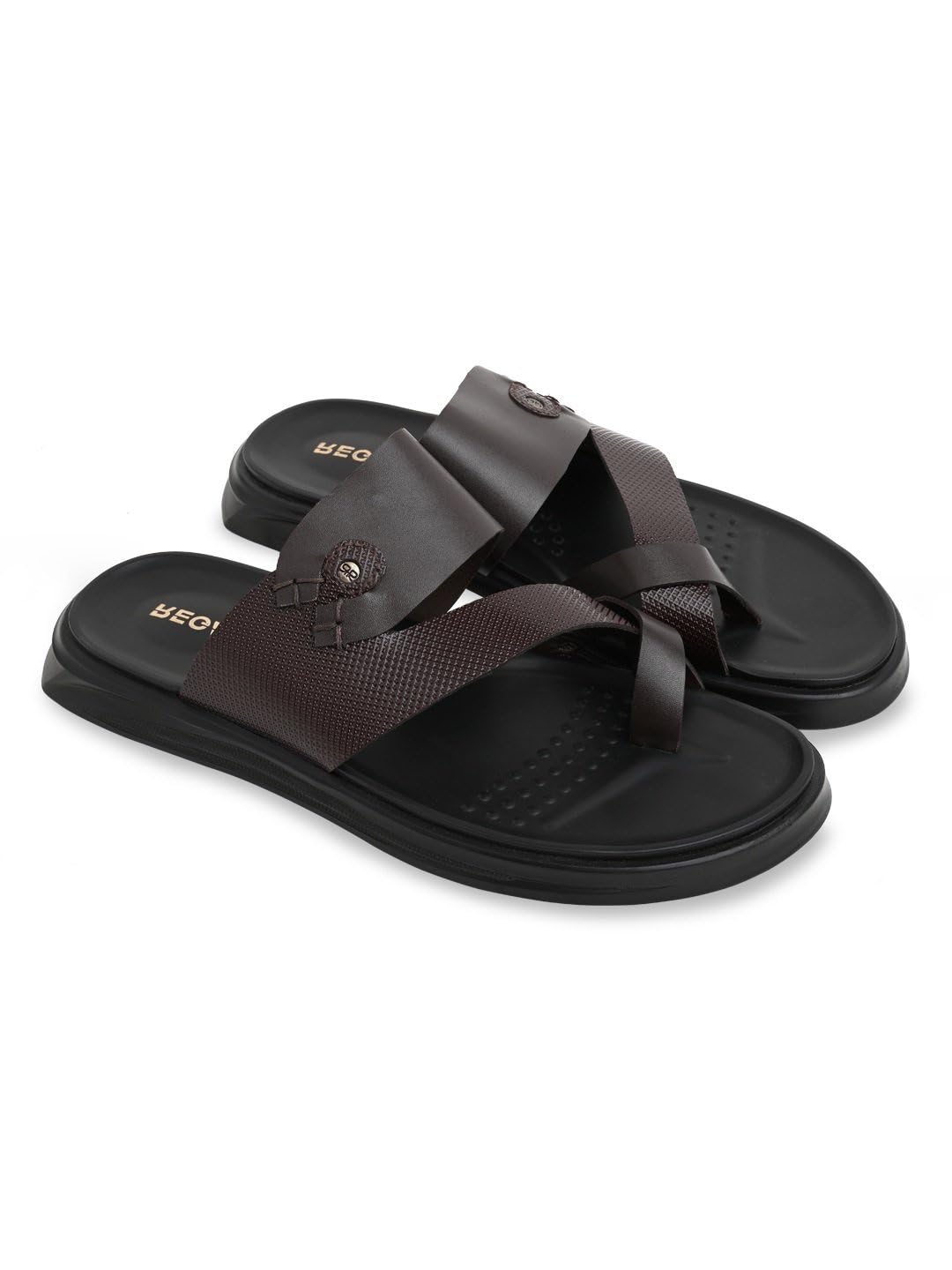 Men Textured Leather Sandals-image-26