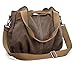 Z-joyee Women's Ladies Casual Vintage Hobo Canvas Daily Purse Top Handle Shoulder Tote Shopper Handbag Satchel Bag