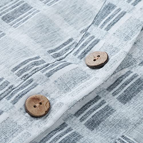 Women Summer Casual Floral Beach Dresses Vacation Boho Button Down Short Sleeve Flowy Midi Dress With Pocket Sun Dresses For Women 2023 Trendy Spring Dresses Plus Size #TOP4