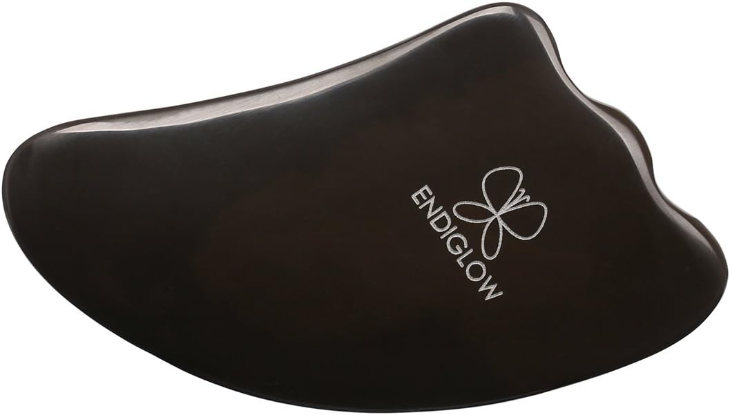 100% Hand Made Chinese Natural Stone Needle Gua Sha Massage Tool - Promotes Micro-Circulation, Reduces Neck, Shoulder, Back, and Muscle Pain [Triangle Shape]