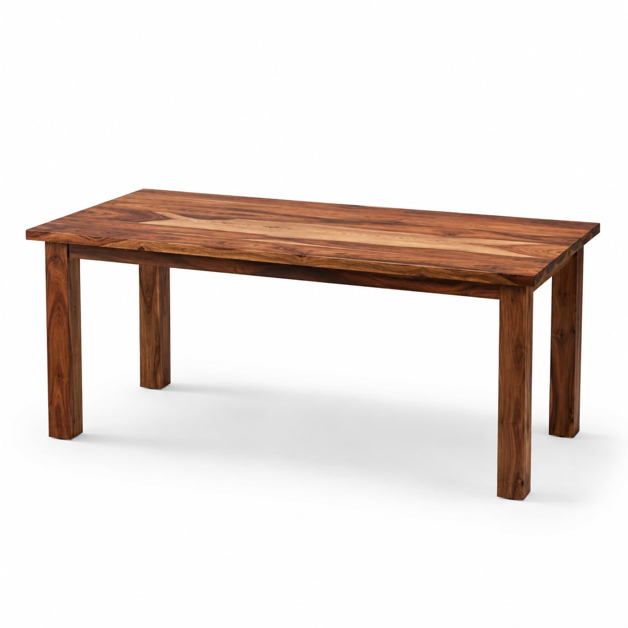 Wefour Luxury Solid Sheesham Wood Dining Table | 6-8 Seater Wooden Dining Table | 175 cm Large Dining Room Table | Handcrafted Premium Solid Wood Furniture-image-14