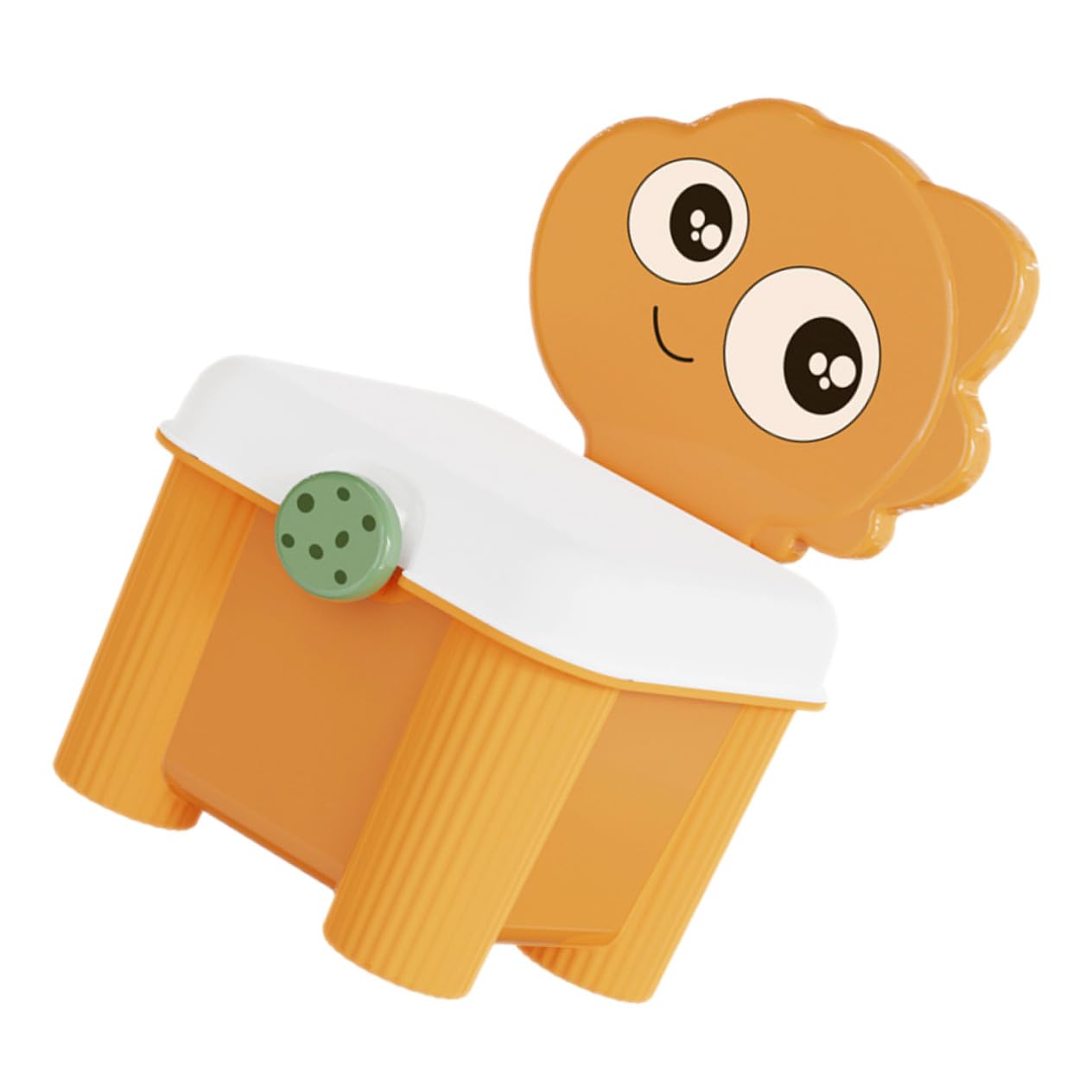 Boîte de rangement jouets et snacks orange de grand volume pour briques