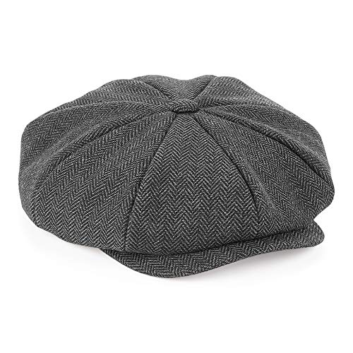 Simplicitees Baker Boy Cap in 3 Colours - Herringbone David Beckham Bakerboy Hat