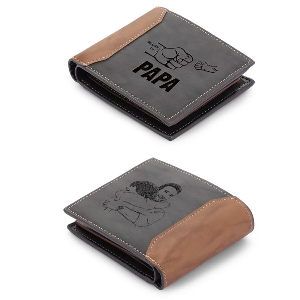 KRONIFY Portefeuille Homme Cuir Veritable - Porte-Monnaie