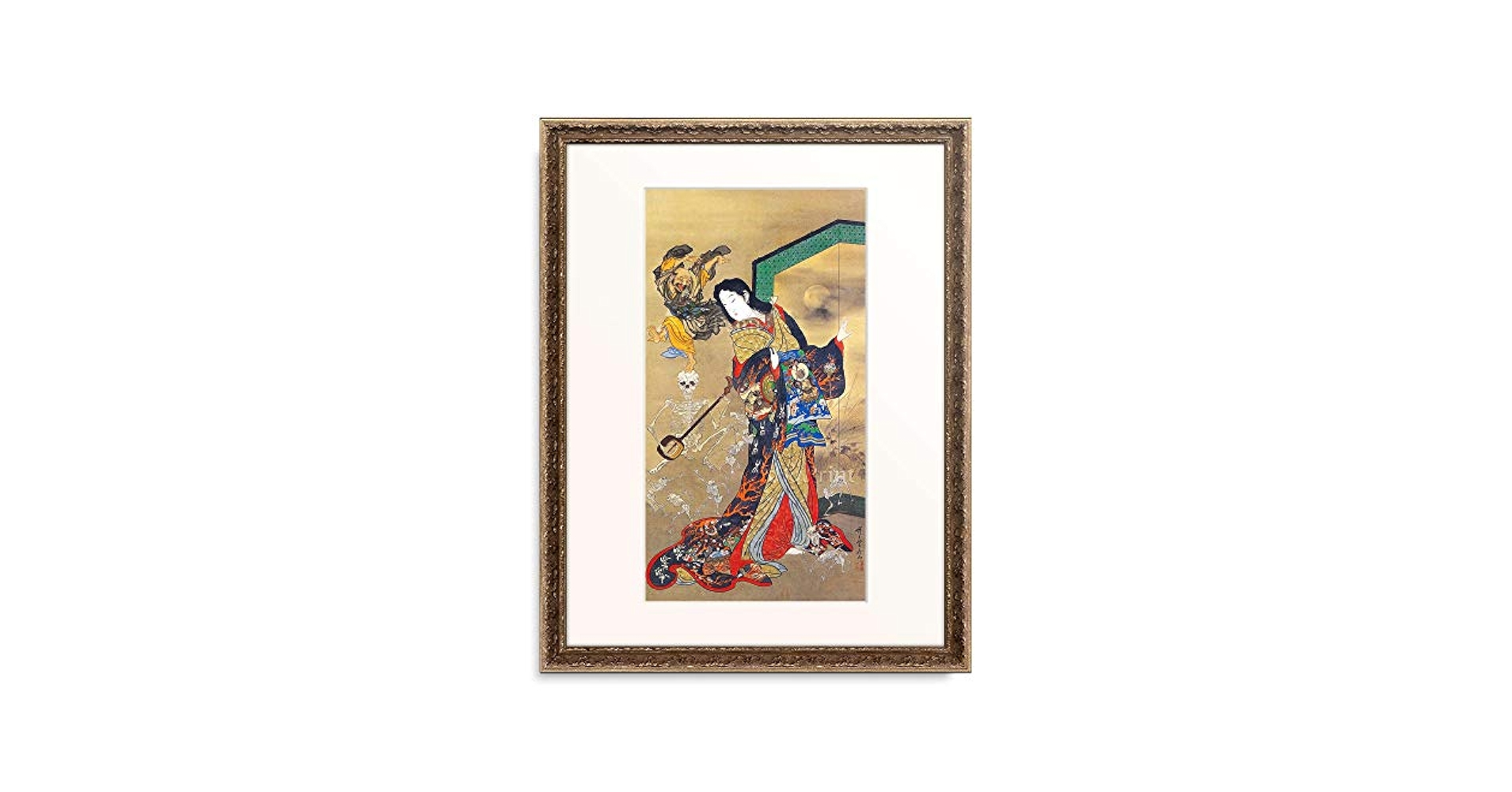 絵画　F Amazon.co.jp: 河鍋暁斎 Kawanabe Kyousai 「地獄太夫と一休