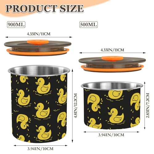 Contenedor hermético para café acero inoxidable 900ml miniatura 2