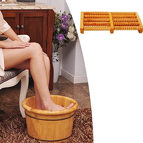 Spa de pies de madera con masaje tipo cubeta 26 cm miniatura 3