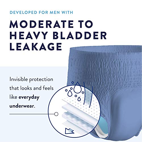 Best Pee Proof Underwear for Men with Heavy Incontinence in 2026 5 Prevail Per-Fit for Men Daily Protective Underwear - Pull-up Disposable Adult Diaper for Men - Extra Absorbency - Large - 18 Count Bag