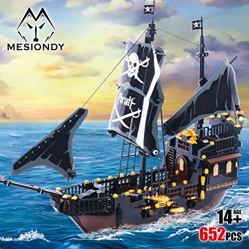 Mesiondy Pirate Ship Sets, Pirate Brick Toy Set, For Boys And Girls Ages 10 And Up (621 Pieces)… #TOP4