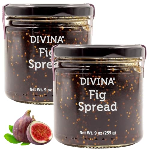 DIVINA Fig Spread Jam, 9 oz (2-Pack)